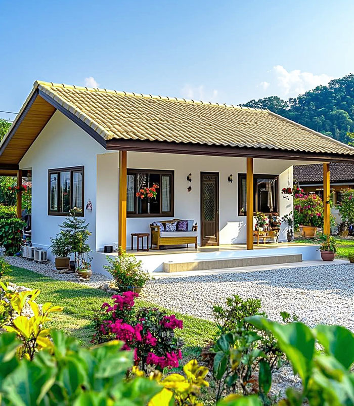 thi công nhà vườn cấp 4 nhỏ đẹp